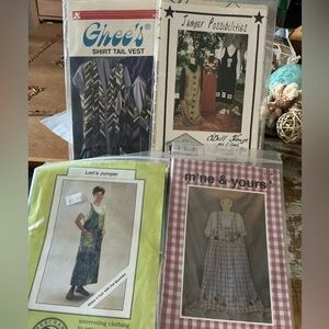 4 Vintage Patterns Clothes Never Cut!